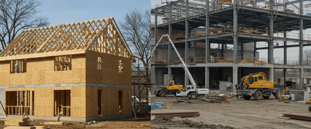 residential vs commercial construction