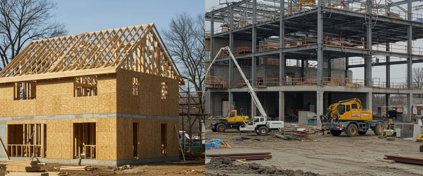 residential vs commercial construction