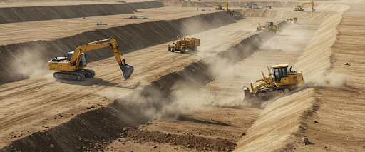 site grading process